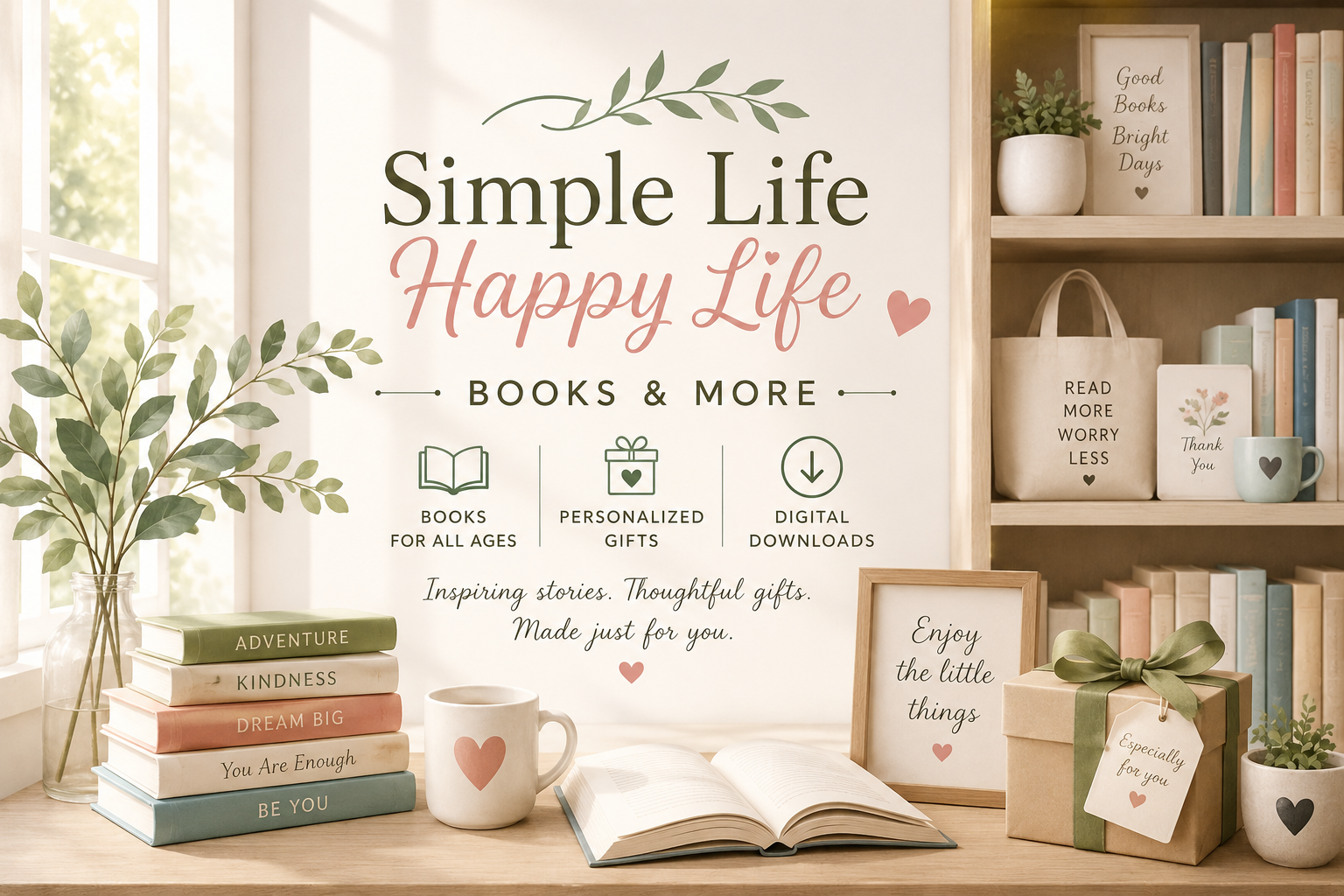 simple life picture header home page